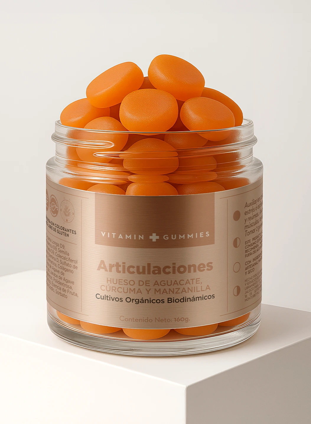 vitamin gummies articulaciones hueso de aguacate curcuma y manzanilla